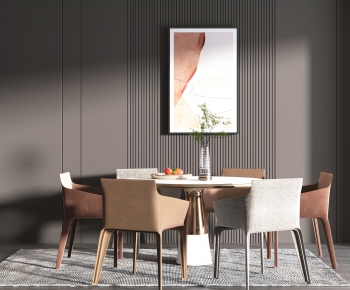 Modern Dining Table And Chairs-ID:728173979