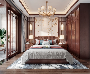 Chinese Style Bedroom-ID:608831889