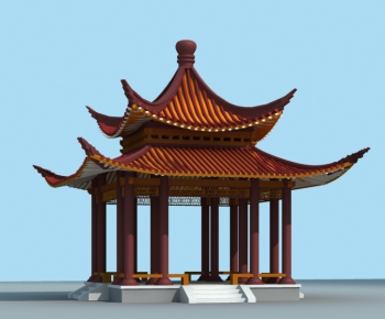 Chinese Style Ancient Architectural Buildings-ID:393570903