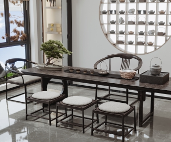 New Chinese Style Tea Tables And Chairs-ID:463283069