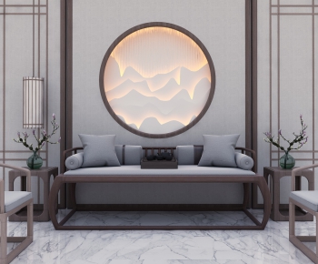 New Chinese Style Sofa Combination-ID:245683912