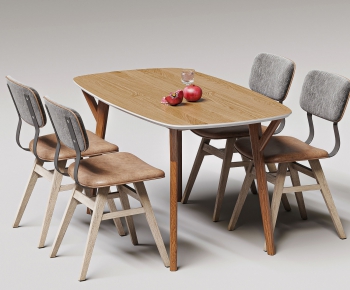 Nordic Style Dining Table And Chairs-ID:877693898
