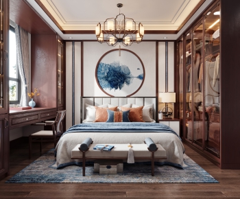 Chinese Style New Chinese Style Bedroom-ID:263233907