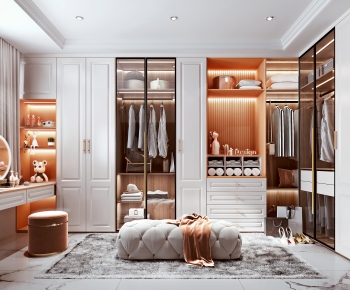 American Style Clothes Storage Area-ID:625494961