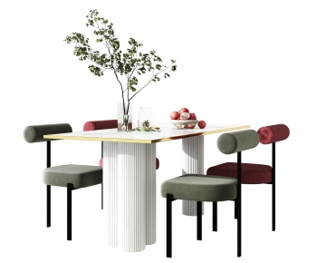 Modern Dining Table And Chairs-ID:542655945
