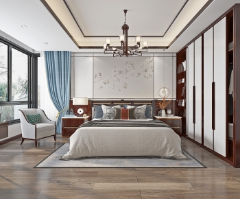 Chinese Style New Chinese Style Bedroom-ID:982815986
