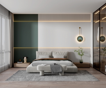 Modern Nordic Style Bedroom-ID:500663047