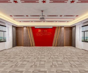 Modern Exhibition Hall-ID:432944068