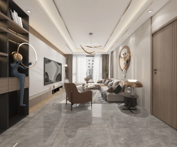 Modern A Living Room-ID:266673092