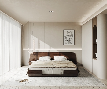 Wabi-sabi Style Bedroom-ID:118629933