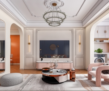 French Style A Living Room-ID:924365049