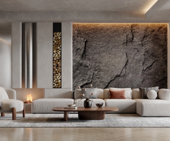 Wabi-sabi Style A Living Room-ID:242913966
