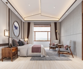 New Chinese Style Bedroom-ID:285036091