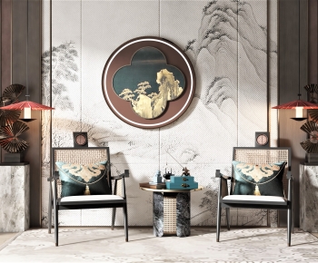 New Chinese Style Single Chair-ID:351418978