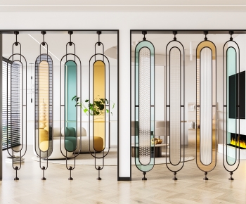 Modern Glass Screen Partition-ID:395739167