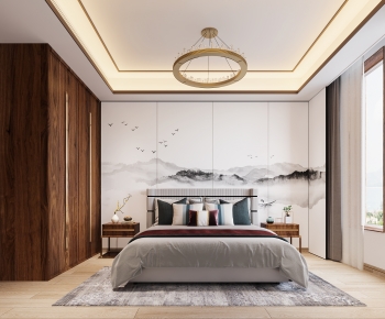 New Chinese Style Bedroom-ID:415630107