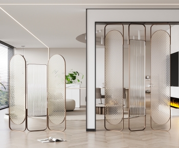 Modern Glass Screen Partition-ID:643708943