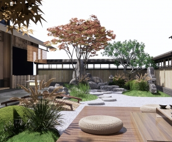 Japanese Style Courtyard/landscape-ID:398987058