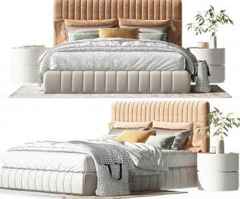 Modern Double Bed-ID:422975066