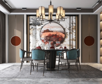 New Chinese Style Dining Room-ID:897278074
