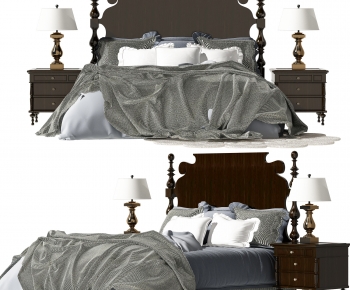 American Style Double Bed-ID:127613079