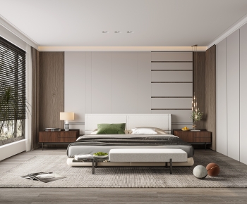 Modern Wabi-sabi Style Bedroom-ID:385777003
