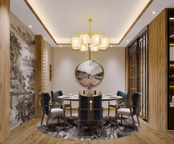 New Chinese Style Dining Room-ID:525331971