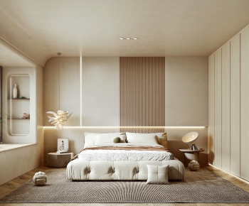 Wabi-sabi Style Bedroom-ID:419821027