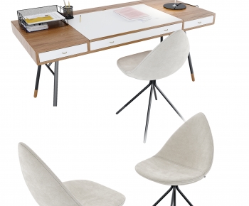 Modern Computer Desk And Chair-ID:566420616
