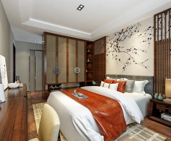 New Chinese Style Bedroom-ID:538815029