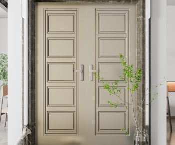 New Chinese Style Entrance Door-ID:136709931