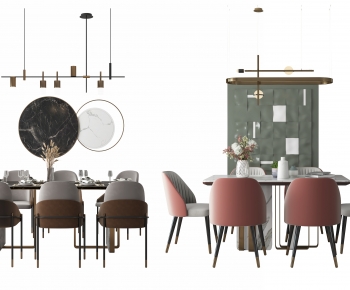 Modern Dining Table And Chairs-ID:350799085