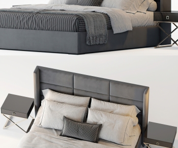 Modern Double Bed-ID:748169907