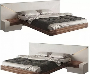 Nordic Style Double Bed-ID:366102936
