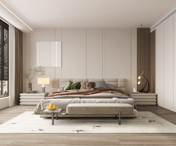 Modern Wabi-sabi Style Bedroom-ID:196171058