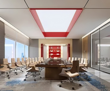 New Chinese Style Meeting Room-ID:136852033