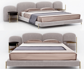 Modern Double Bed-ID:781485085