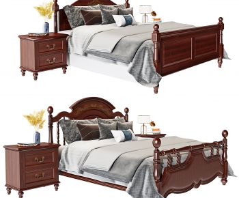 American Style Double Bed-ID:533343087