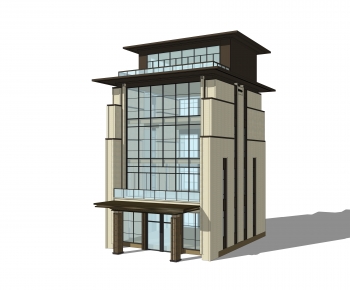 新中式多层住宅楼建筑外观-ID:867194899