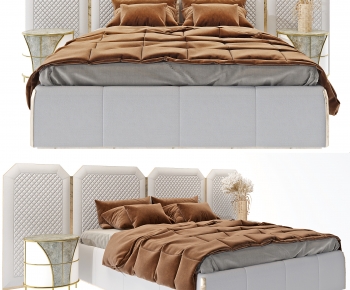 Modern Double Bed-ID:890460077