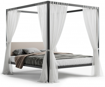 Modern Double Bed-ID:350323923