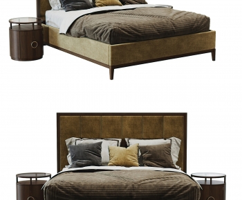 Modern Double Bed-ID:198891252