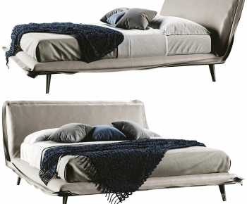 Modern Double Bed-ID:558038009