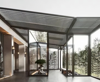 New Chinese Style Glass Sun Room-ID:877699956