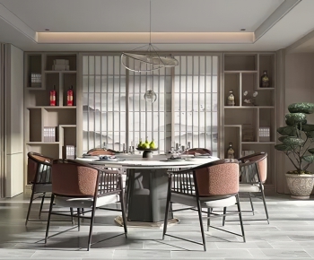 New Chinese Style Dining Room-ID:494332083