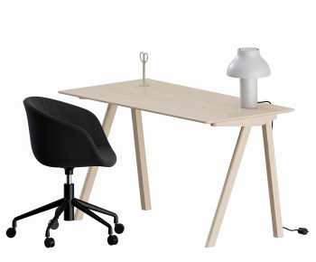 Modern Computer Desk And Chair-ID:904490956