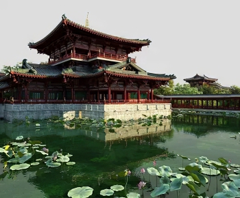 Chinese Style Ancient Architectural Buildings-ID:295957094