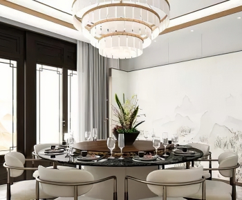 New Chinese Style Dining Room-ID:245537047