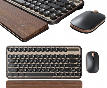 Modern Retro Style Keyboard And Mouse-ID:118150775