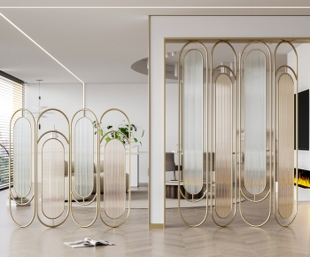 Modern Glass Screen Partition-ID:852372885